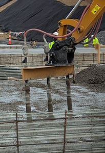 Pneumatic Air Concrete Vibrators on Gang Mount